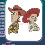 Grumpy Woody and Jessie Toy Story Cowboy Cowgirl Embroidery Designs - Instant Download