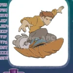 Treasure Planet Jim Hawkins solar surfer adventure embroidery designs - Instant Download