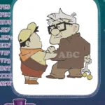 Disney Pixar Up Carl Fredricksen Russell character embroidery designs - Instant Download