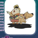 Wilderness Explorer Russell and Dug pointing adventure embroidery designs - Instant Download