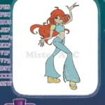 Winx Club Bloom Fairy Character Embroidery Designs - Instant Download