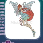 Magical Winx Club Bloom Enchantix fairy embroidery designs - Instant Download
