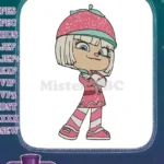 Cute Vanellope von Schweetz Candy Land themed embroidery designs - Instant Download