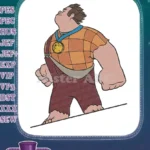 Wreck-It Ralph Hero Medal Animated Movie embroidery designs - Instant Download