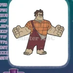 Wreck-It Ralph Disney Cartoon Character Embroidery Designs for Fans - Instant Download