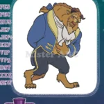 Disney Beauty and the Beast character embroidery designs for fairytale projects - Instant Download