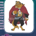 Classic Disney Beast from Beauty and the Beast embroidery designs - Instant Download