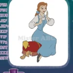 Disney Princess Belle and Beast fairytale embroidery designs - Instant Download