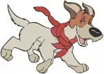 Oliver And Company - Dodger The ful Jack Russell Terrier - Cool Street Dog Poses - Disney Canine - Filled Embroidery Design - 4331