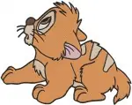 Oliver And Company - Oliver The Cute Orange Tabby Kitten - Various Sweet Poses - Disney Feline - Filled Embroidery Design - 4359