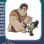 Wreck-It Ralph Vanellope Friendship Disney Movie Embroidery Designs - Instant Download