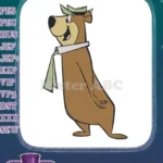 Beloved Yogi Bear cartoon character machine embroidery designs - Instant Download