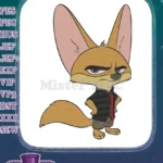 Grumpy Finnick Fennec Fox Zootopia Character Embroidery Designs - Instant Download