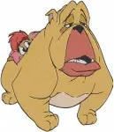 Disney Oliver Company Dodger Rita Georgette Poodle Bulldog Character Sykes Villain Designs - Filled Embroidery Design - 4384