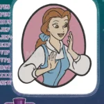 Belle Beauty Beast Princess Character Embroidery Designs - Instant Download